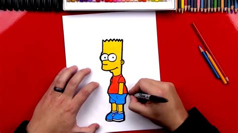 bart simpson drawing for kids.